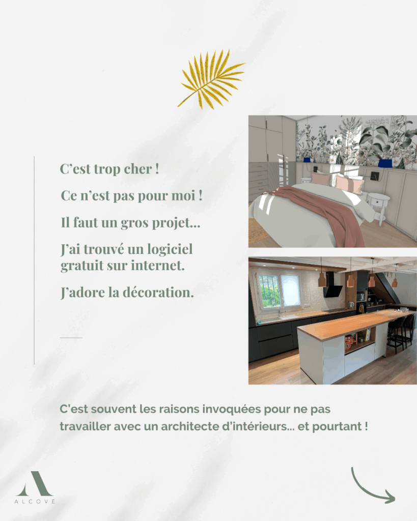 Il y a parfois des freins pour ne pas faire appel à une professionnelle pour vous accompagner: le prix sera trop élevé, ça ne correspondra pas à mon besoin, il faut un trés gros projet, je saurais faire mon projet seul, il y a plein de logiciels gratuits, et bien sur aujourd'hui, il y a l'IA.